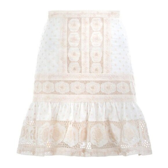Zimmermann Prima Dot Broiderie Skirt S0 b54 - Picture 2 of 10